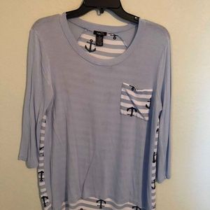 Cute anchor tunic